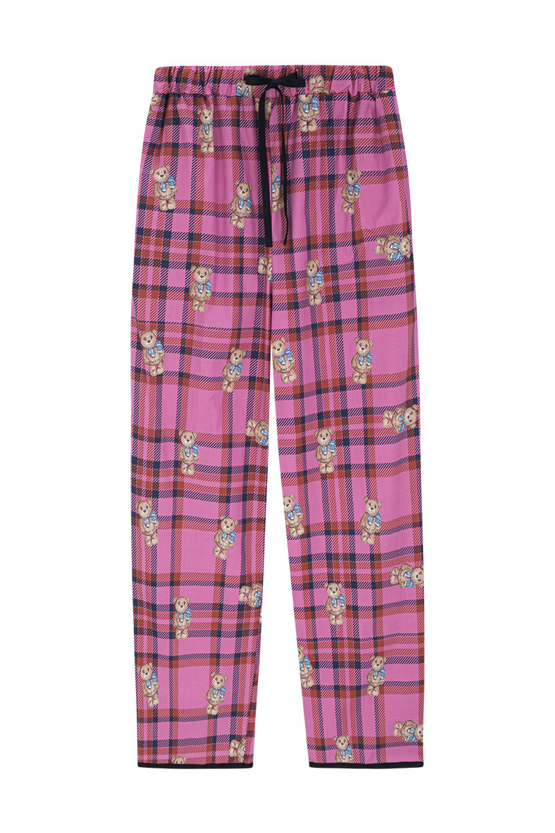 [자사몰 단독]lucirzu pluffy bear Pajama Pant (pink)