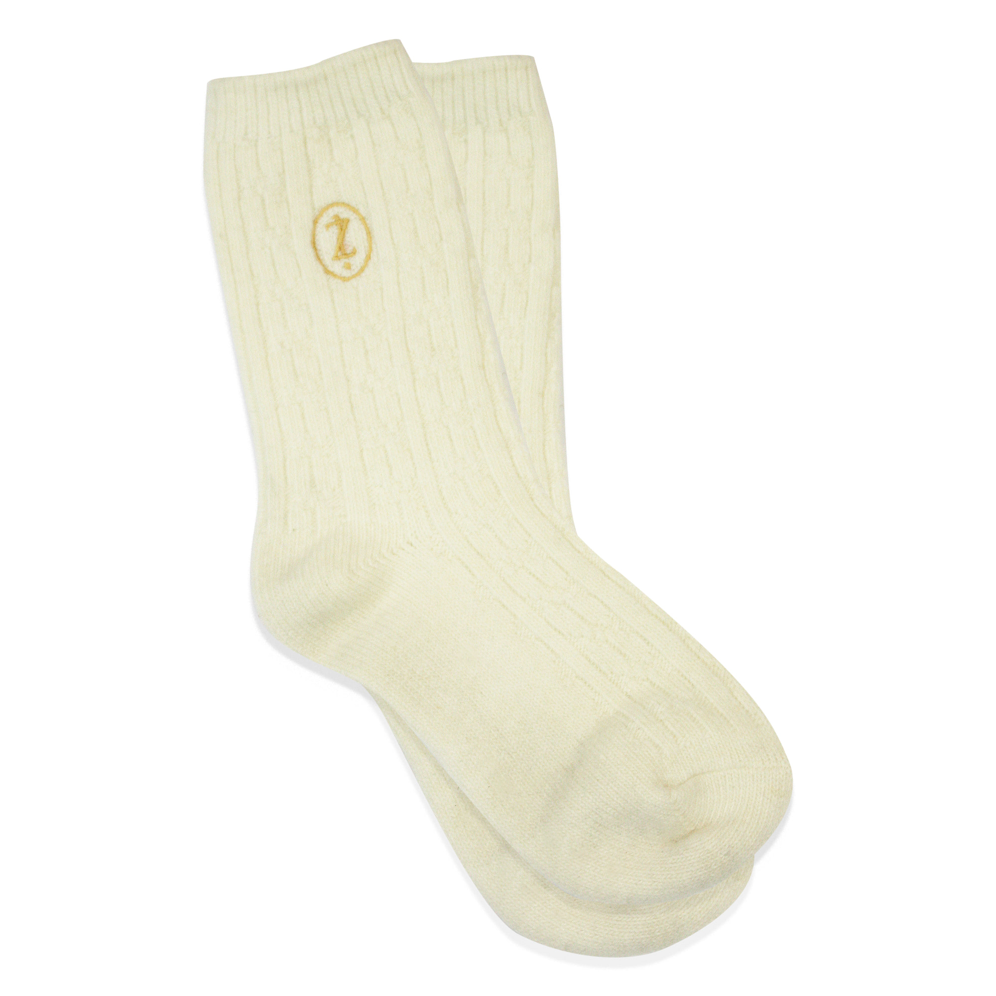 Lucirzu Wool twisted socks (cream)