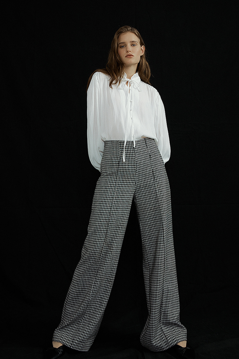 Houndstooth Wide Pant (check)